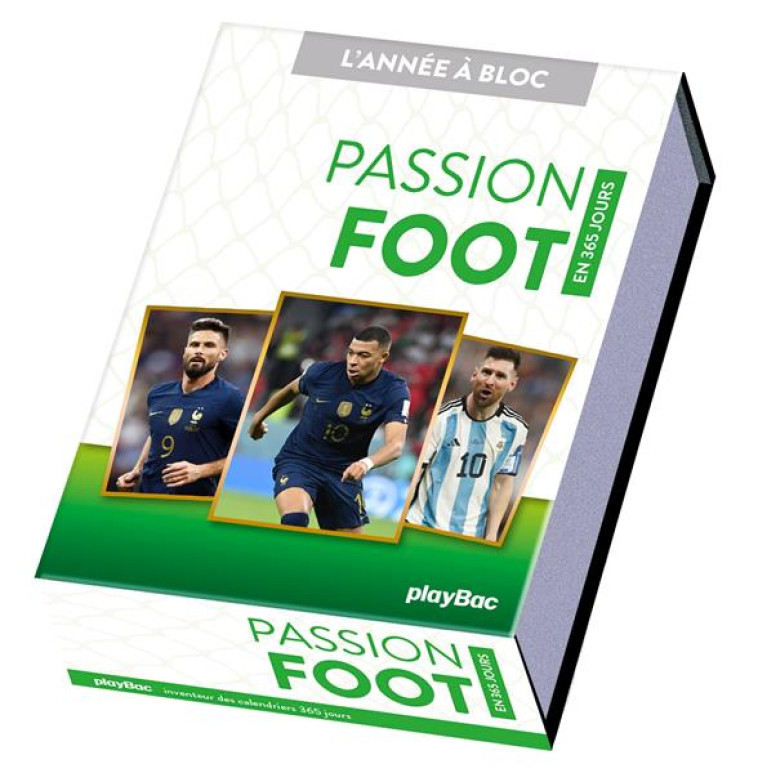 CALENDRIER PASSION FOOT EN 365 JOURS - L-ANNEE A BLOC - COLLECTIF - PRISMA