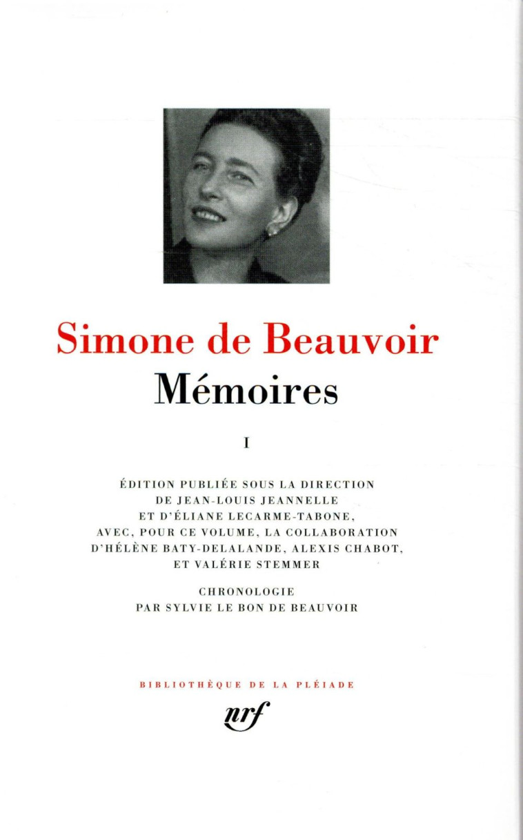 MEMOIRES T1 - BEAUVOIR SIMONE DE - GALLIMARD