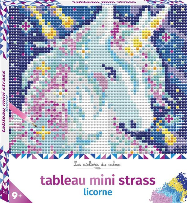 TABLEAU MINI STRASS LICORNE - BOITE AVEC ACCESSOIRES - ORTAL OPHELIE - NC