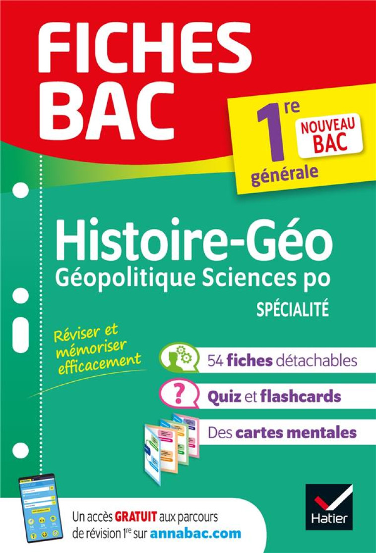 HISTOIRE-GEO GEOPOLITIQUE SCIENCES PO 1RE 2019 - RIMBERT/GAILLARD - HATIER SCOLAIRE