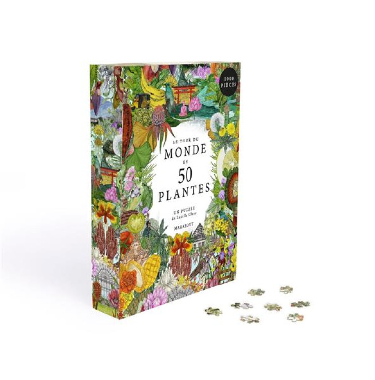 LE TOUR DU MONDE EN 50 PLANTES - 1000 PIECES - XXX - NC