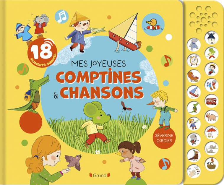 MES JOYEUSES COMPTINES ET CHANSONS (GRAND FORMAT AVEC BOITIER) - CORDIER SEVERINE - GRUND