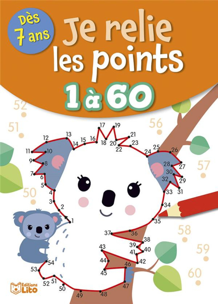 JE RELIE LES POINTS DE 1 A 60 - FOLLIO-VREL - LITO