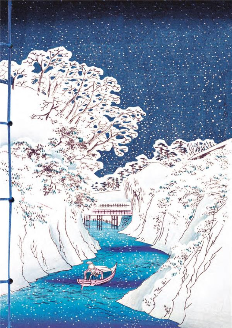 CARNET HAZAN LA  NEIGE DANS L-ESTAMPE JAPONAISE 18 X 26 CM (PAPETERIE) - XXX - NC