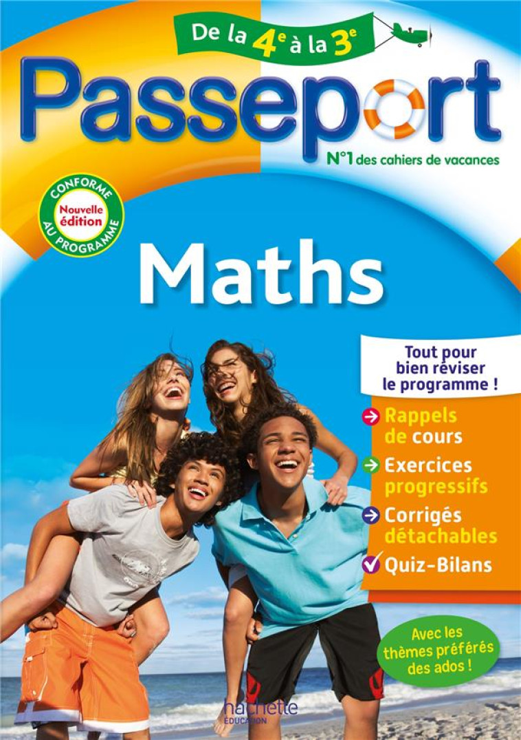 PASSEPORT MATHS DE LA 4E A LA 3E - SEMAT MIREILLE - HACHETTE