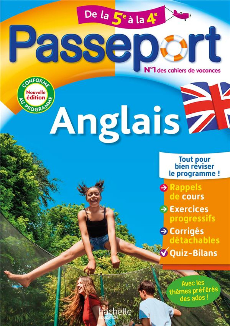 PASSEPORT ANGLAIS DE LA 5E A LA 4E - DREANO/LE BOUR - HACHETTE