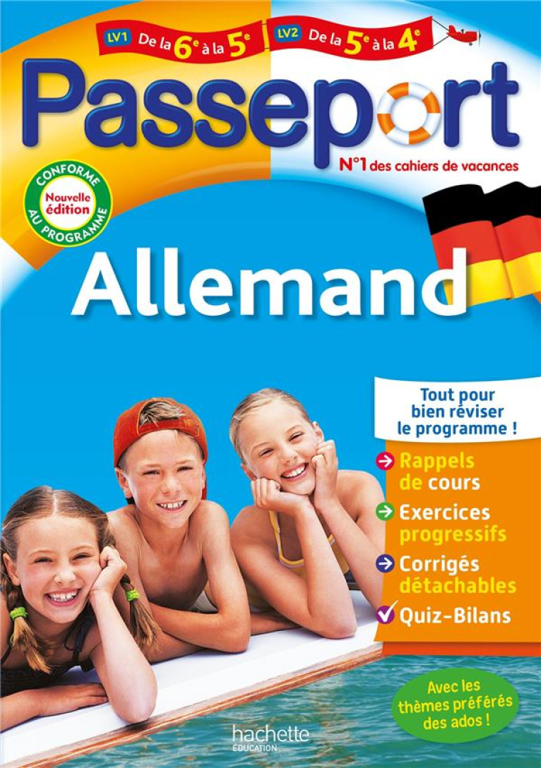 PASSEPORT ALLEMAND DE LA 6E A LA 5E - DESPAS M-C. - HACHETTE