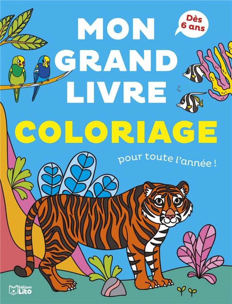 MON GRAND LIVRE DE COLORIAGE - ANIMAUX - TISSERAND - LITO