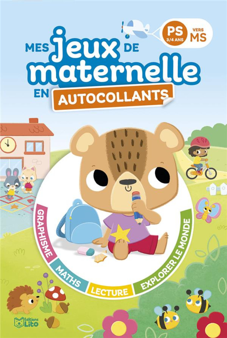 JEUX DE MATERNELLE EN AUTOCOLLANTS PETITE SECTION - LORHO - LITO