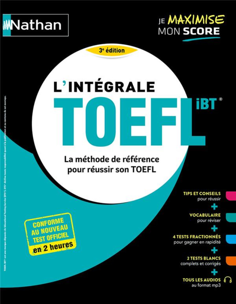 L-INTEGRALE TOEFL - LA METHODE DE REFERENCE POUR REUSSIR SON TOEFL - MURDOCH STERN - CLE INTERNAT