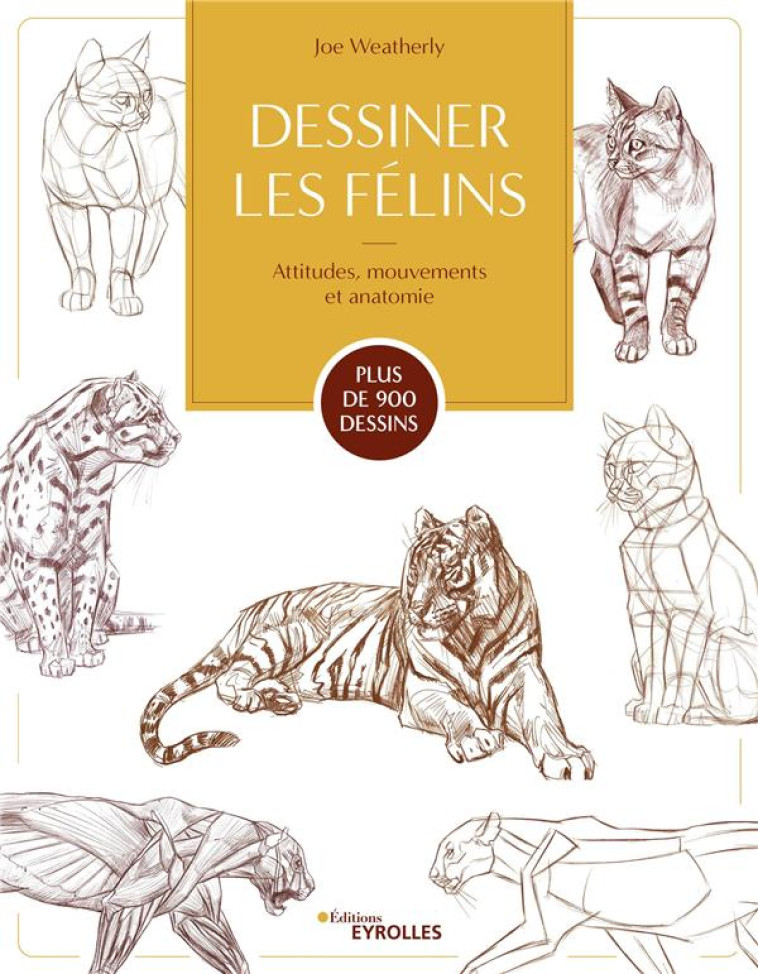 DESSINER LES FELINS - WEATHERLY JOE - EYROLLES