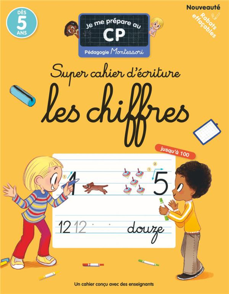 JE ME PREPARE AU CP - SUPER CAHIER D-ECRITURE - LES CHIFFRES - RISTORD EMMANUEL - FLAMMARION