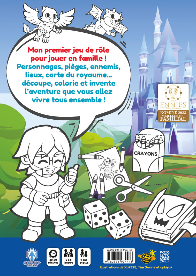 MON PREMIER JEU DE ROLE, UNE AVENTURE A COLORIER - T01 - MON PREMIER JEU DE ROLE, UNE AVENTURE A COL - DEVINE/XAR623 - YNNIS