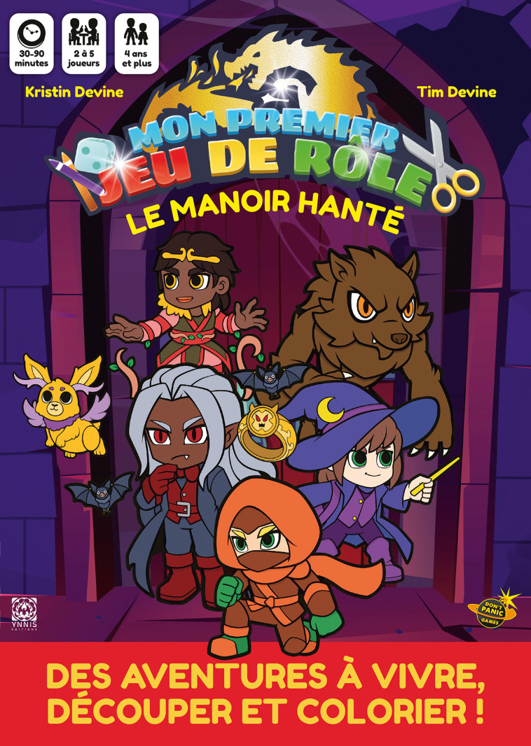 MON PREMIER JEU DE ROLE, UNE AVENTURE A COLORIER - T02 - LE MANOIR HANTE, UNE AVENTURE A COLORIER - - DEVINE/XAR623 - YNNIS