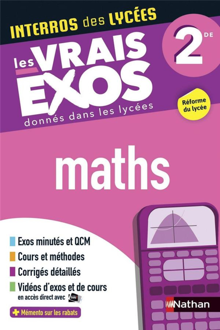 INTERROS DES LYCEES MATHS 2DE 2019 - COLLECTIF - CLE INTERNAT