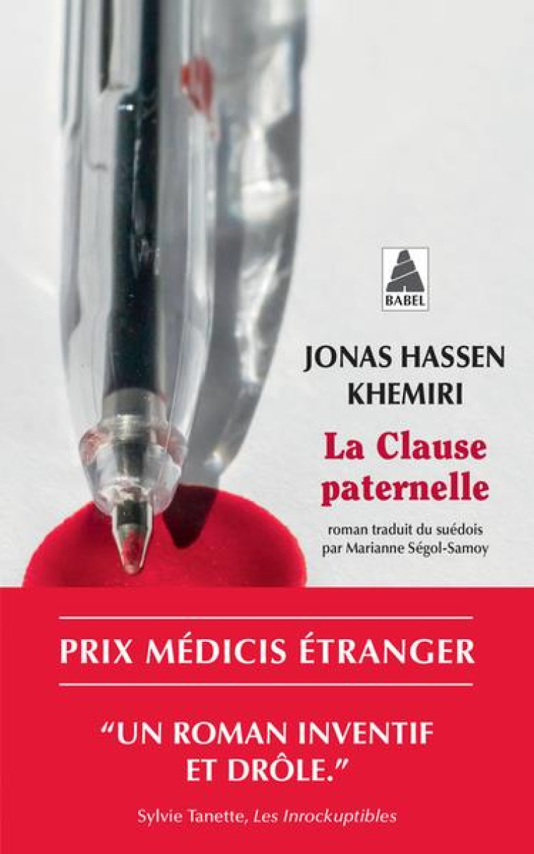 LA CLAUSE PATERNELLE - KHEMIRI JONAS HASSEN - ACTES SUD