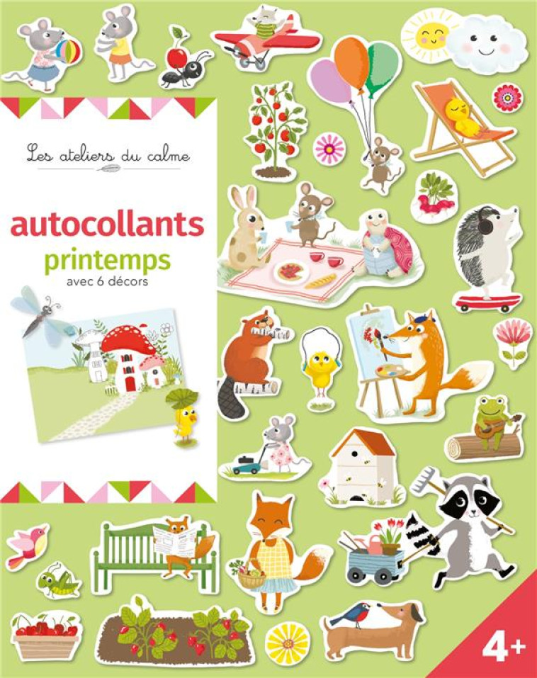 AUTOCOLLANTS PRINTEMPS - AVEC 6 DECORS - DEMUYNCK CORINNE - NC