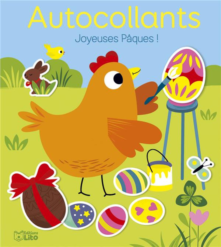 AUTOCOLLANTS JOYEUSES PAQUES ! - LEMERLE CORINNE - LITO