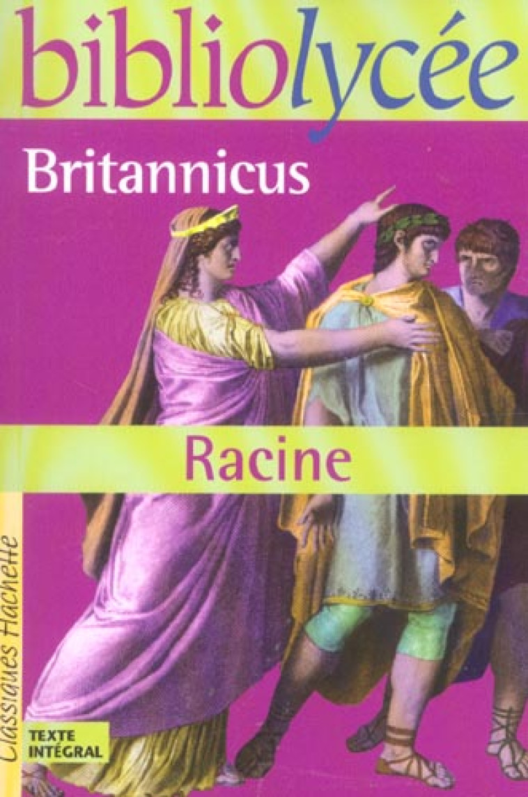 BRITANNICUS - RACINE  JEAN - HACHETTE