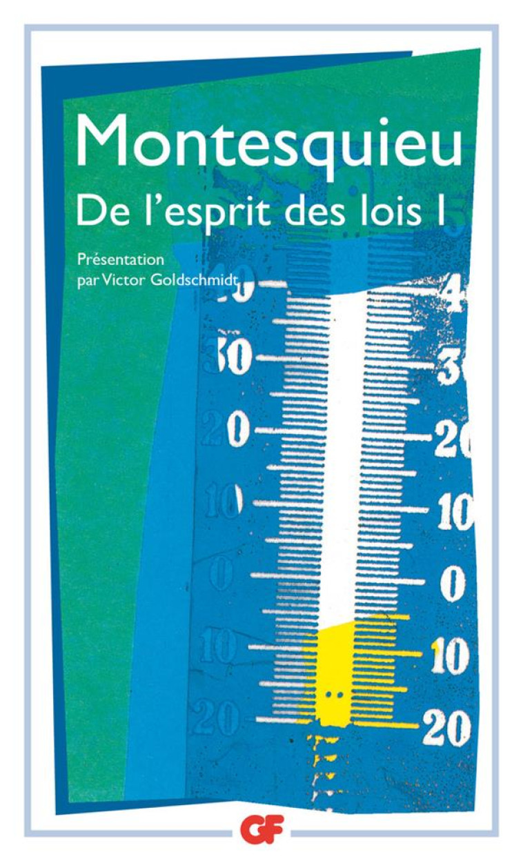 DE L-ESPRIT DES LOIS T1 - MONTESQUIEU - FLAMMARION