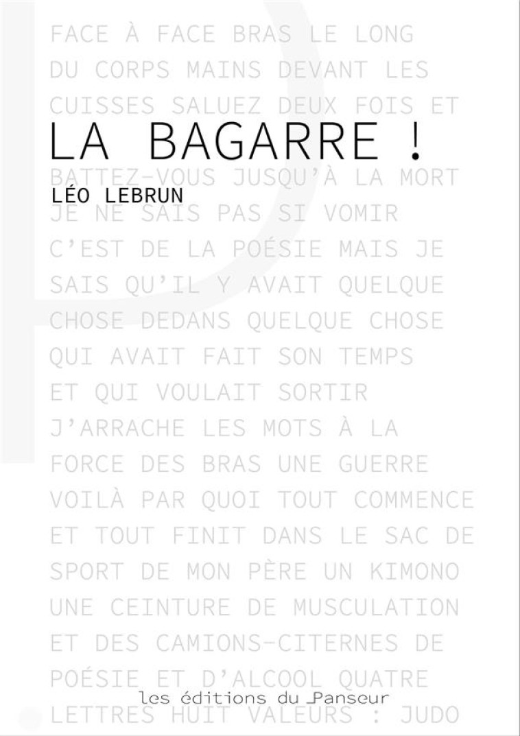 LA BAGARRE ! - LEBRUN LEO - DU LUMIGNON