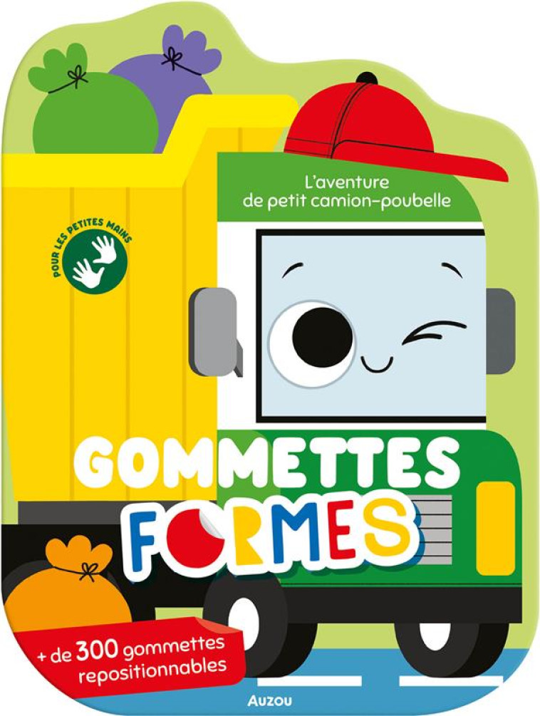 L-AVENTURE DE PETIT CAMION-POUBELLE GOMMETTES FORMES - SORTE MARTA - PHILIPPE AUZOU