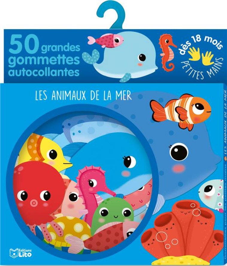 LES ANIMAUX DE LA MER 50 GRANDES GOMMETTES AUTOCOLLANTES 18 MOIS - XXX - NC