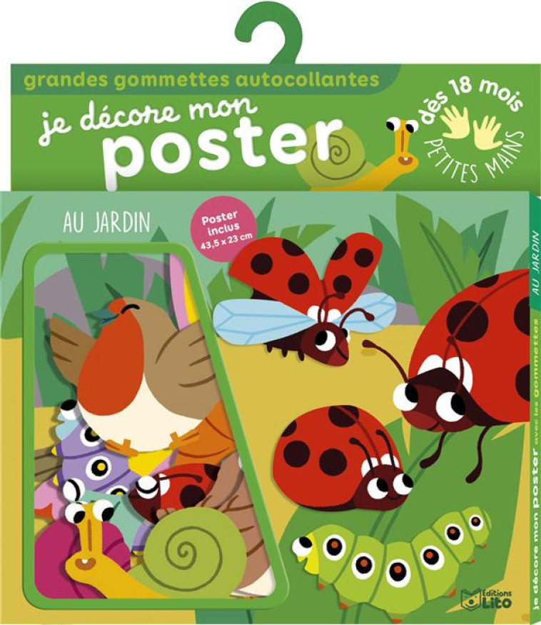 AU JARDIN JE DECORE MON POSTER GRANDES GOMMETTES AUTOCOLLANTES 18 MOIS - XXX - NC