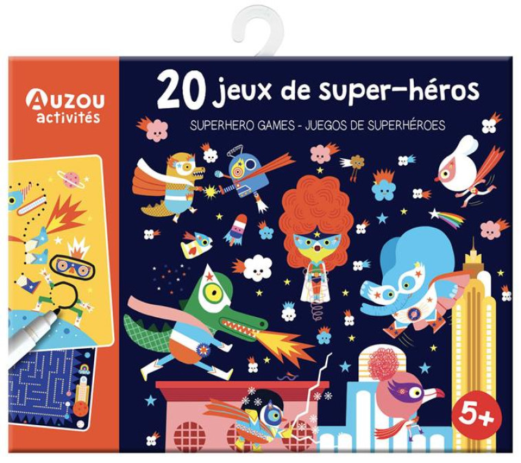 20 JEUX DE SUPER-HEROS (5 ANS) - MERCIER JULIE - NC