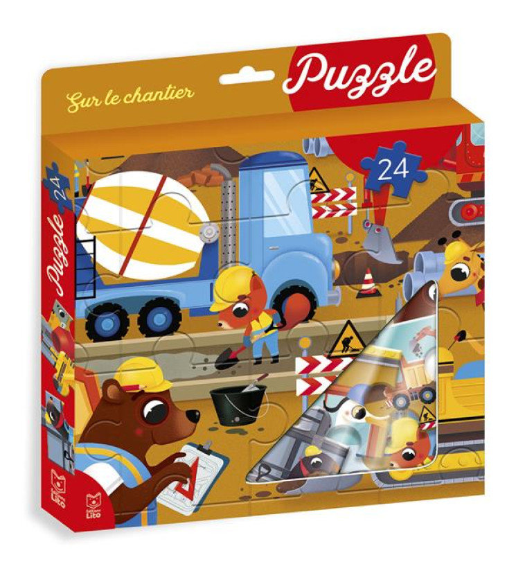 MA BOITE A PUZZLE 24P SUR LE CHANTIER - MARZIA GIORDANO - NC