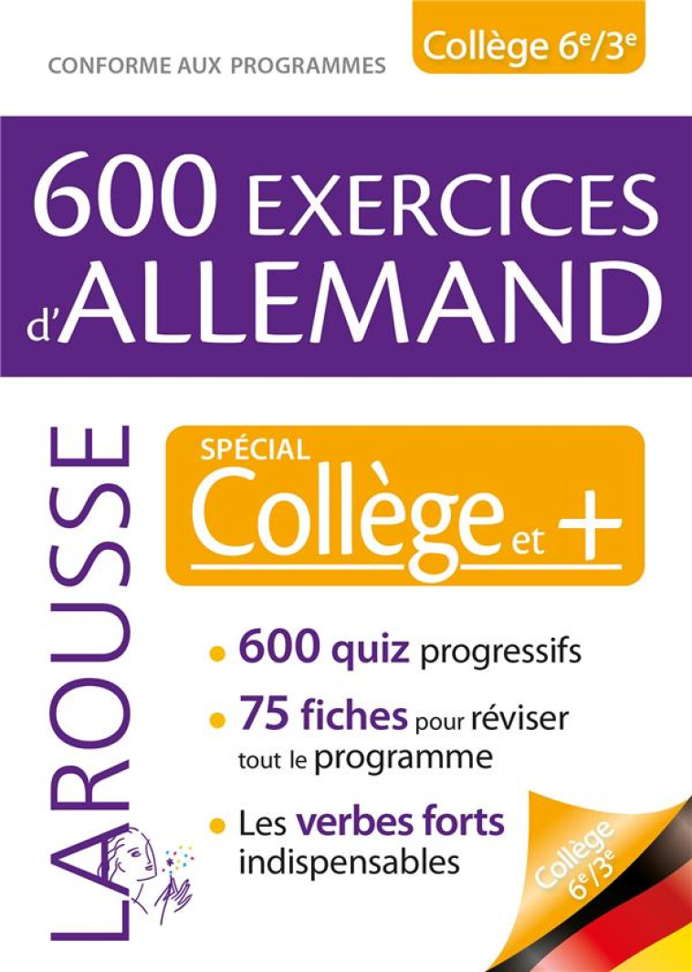 600 EXERCICES D-ALLEMAND, SPECIAL COLLEGE ET + - COLLECTIF - LAROUSSE