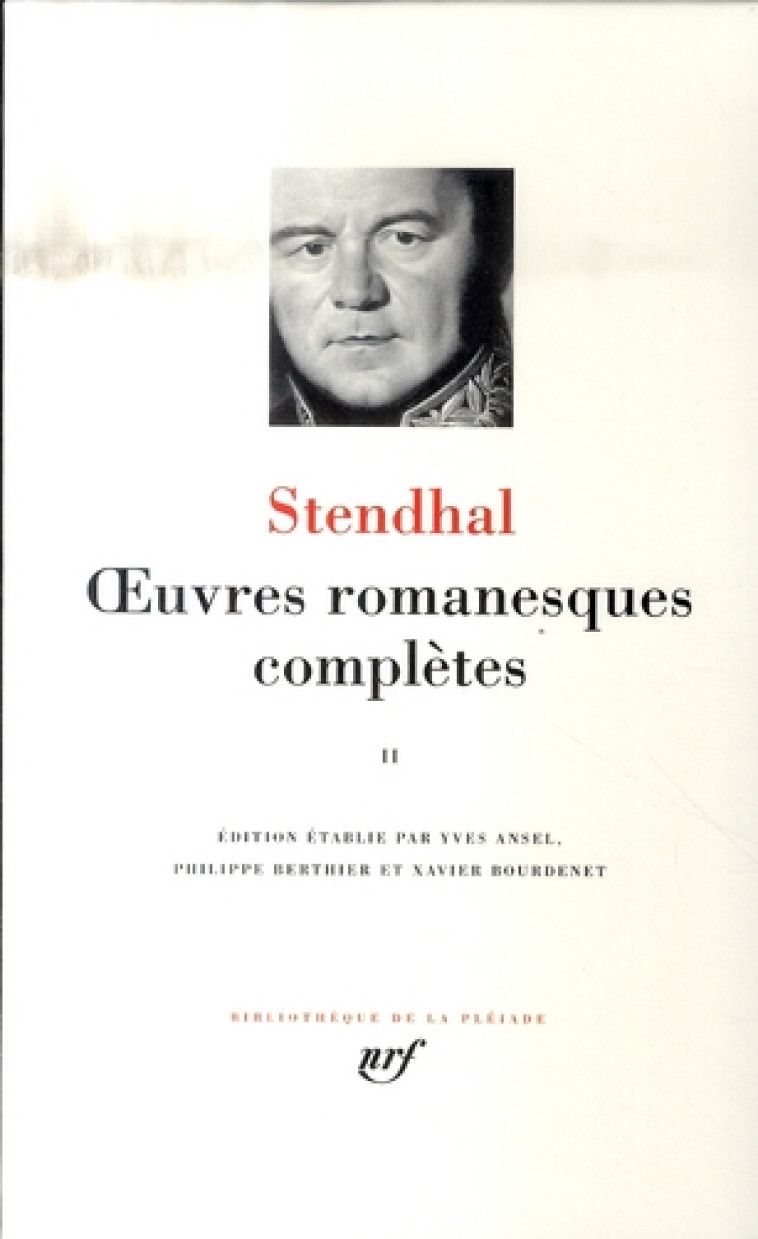 OEUVRES ROMANESQUES COMPLETES T2 - STENDHAL - GALLIMARD