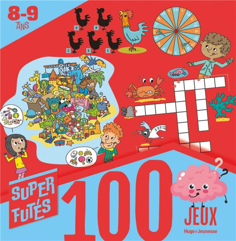 100 JEUX SUPER FUTES 8-9 ANS - LEBRUN/PONCHON - NC