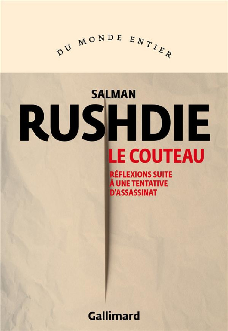 LE COUTEAU - SALMAN RUSHDIE - GALLIMARD