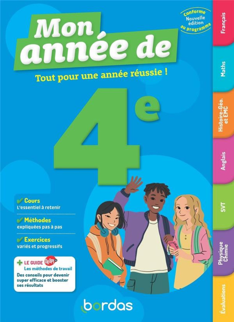 MON ANNEE DE 4E - COLLECTIF - BORDAS