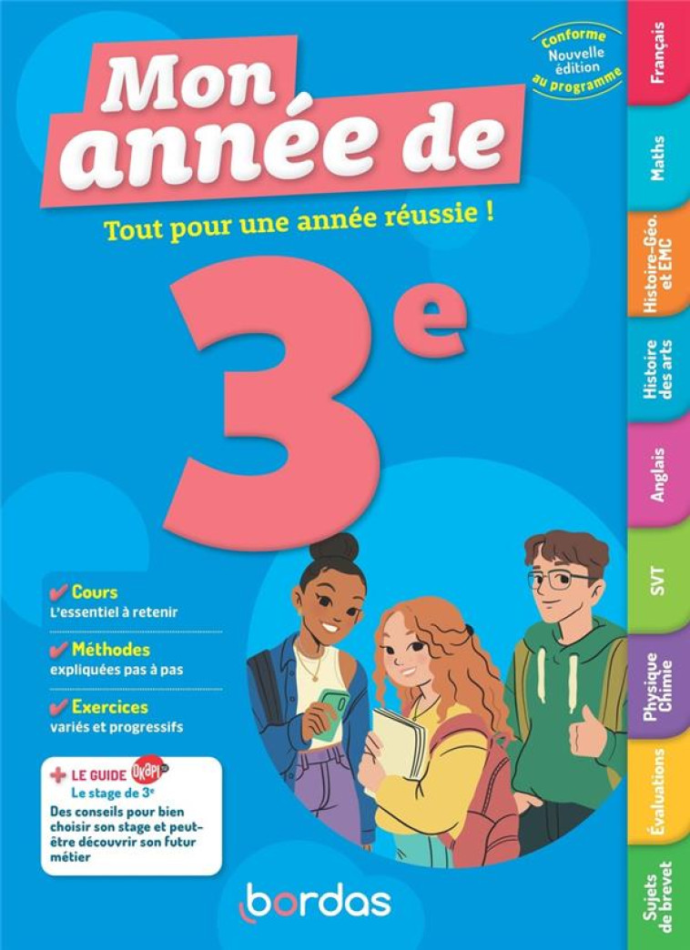 MON ANNEE DE 3E - COLLECTIF - BORDAS