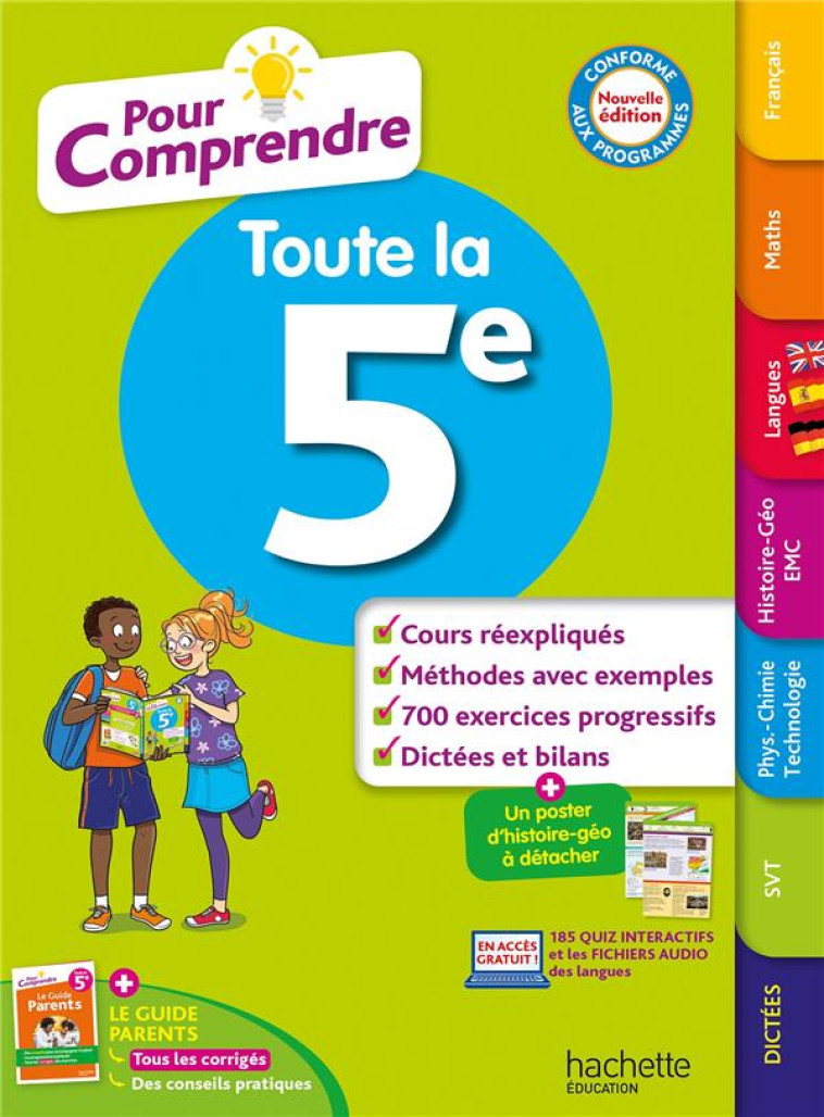 POUR COMPRENDRE TOUTE LA 5E - LISLE/REYNAUD - HACHETTE