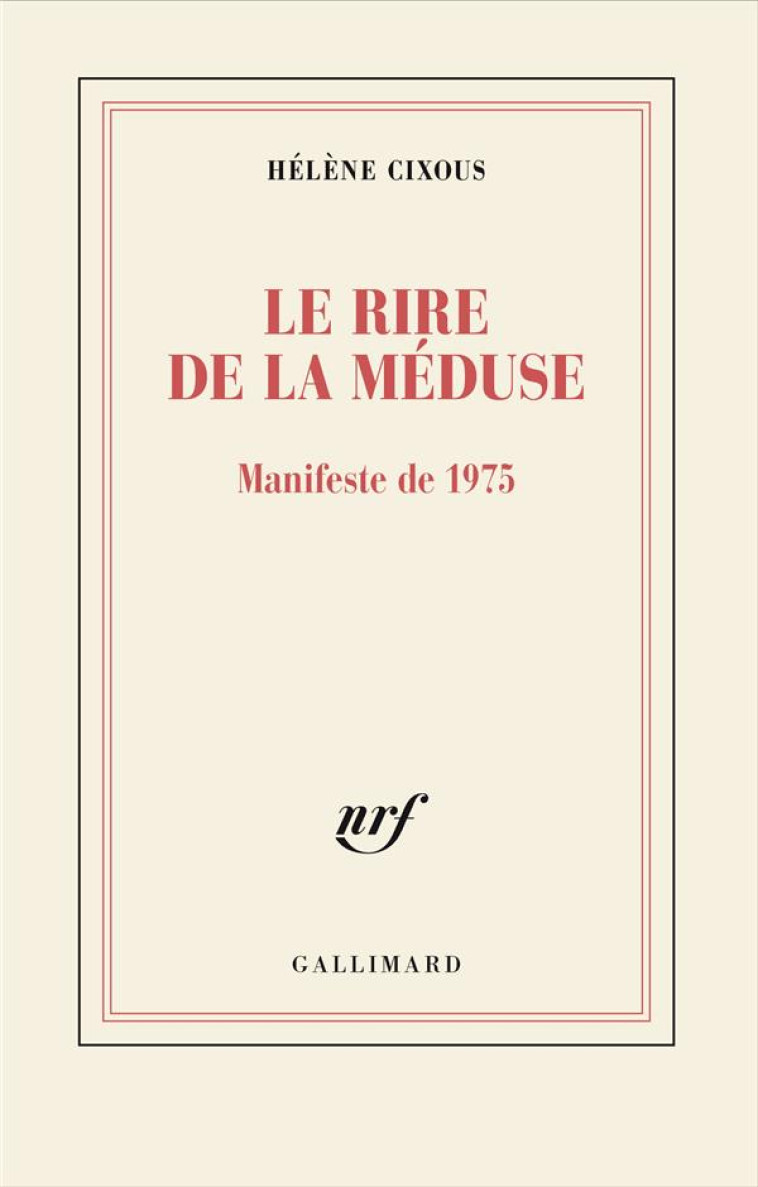 LE RIRE DE LA MEDUSE - CIXOUS HELENE - GALLIMARD