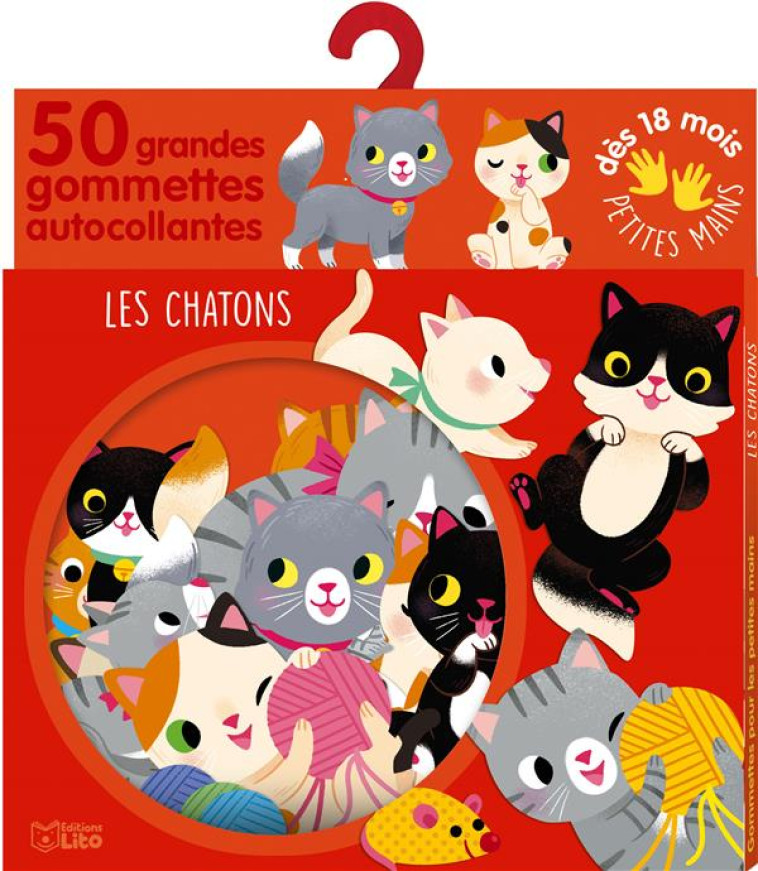 LES CHATONS 50 GRANDES GOMMETTES AUTOCOLLANTES - YI-HSUAN WU - NC