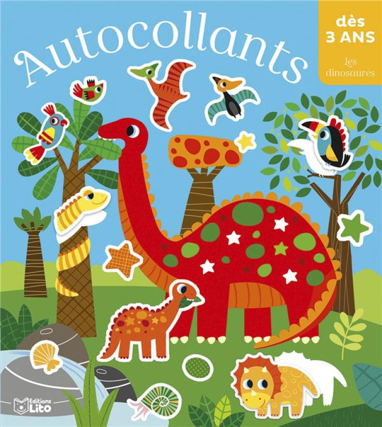 AUTOCOLLANTS LES DINOSAURES DES 3 ANS - GWE - LITO