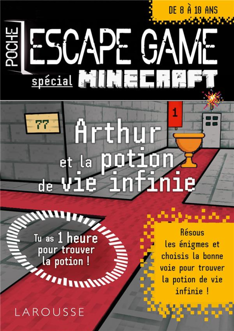 ESCAPE GAME DE POCHE JUNIOR : ARTHUR ET LA POTION DE VIE INFINIE - COLLECTIF - LAROUSSE