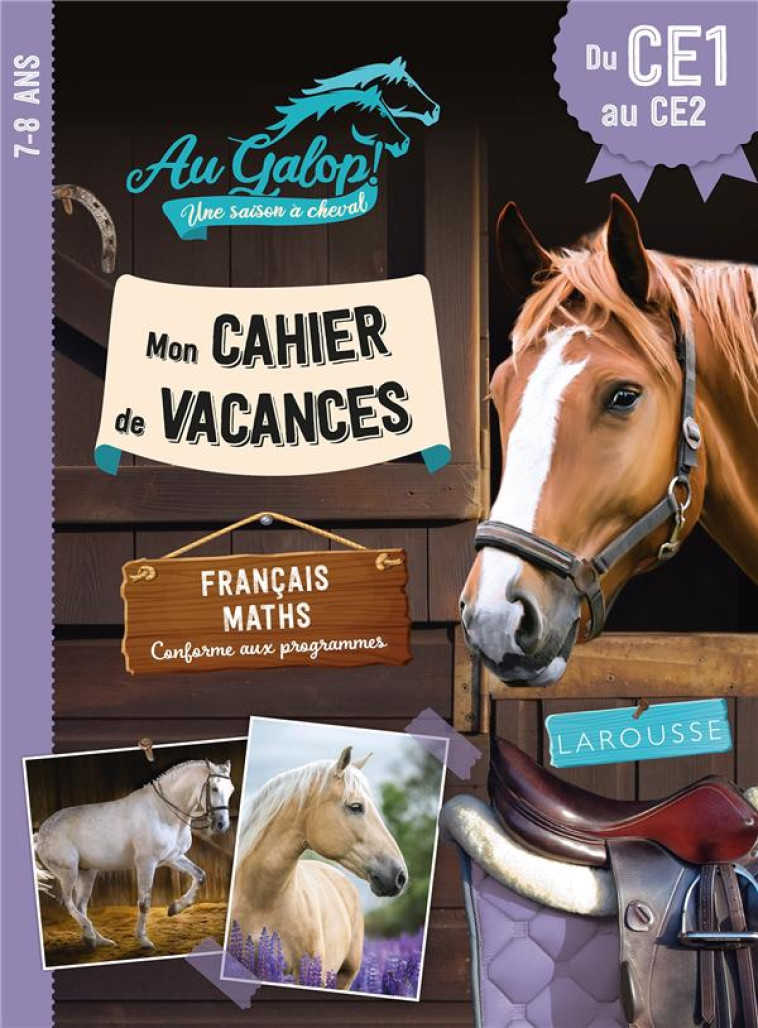 CAHIER DE VACANCES AU GALOP DU CE1 AU CE2 - COLLECTIF - LAROUSSE