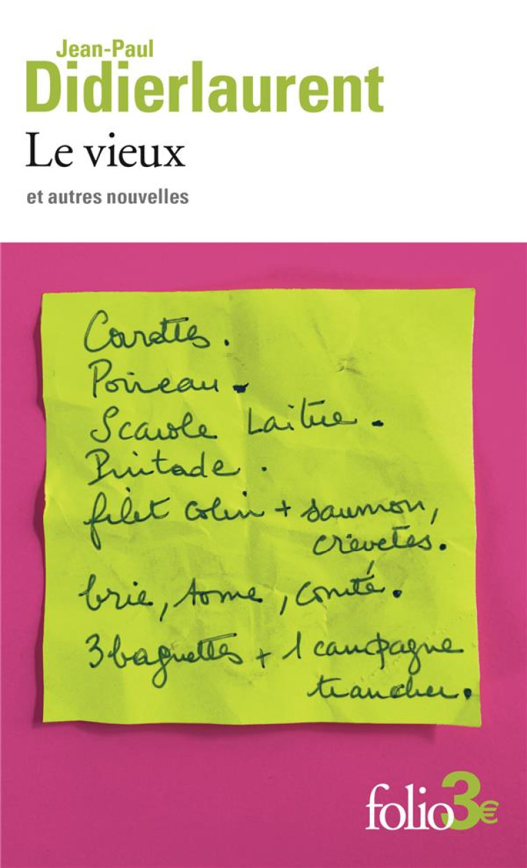 LE VIEUX ET AUTRES NOUVELLES - JEAN-PAUL DIDIERLAUR - GALLIMARD