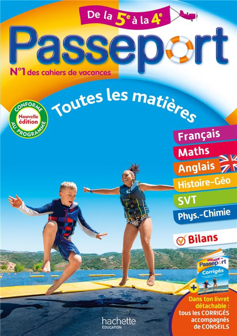 PASSEPORT TOUTES LES MATIERES - DE LA 5E A LA 4E - LISLE/ROUSSEAU - HACHETTE