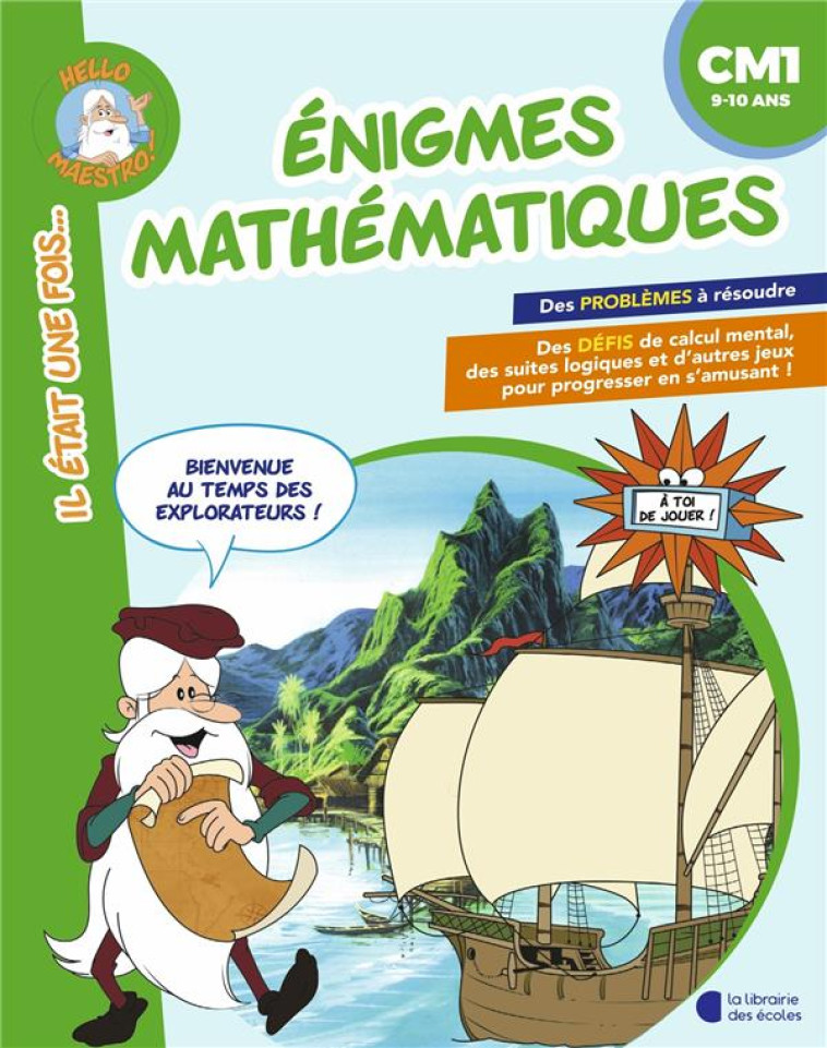 HELLO MAESTRO - ENIGMES MATHEMATIQUES - CM1 9-10 ANS - CREPON - LIB DES ECOLES