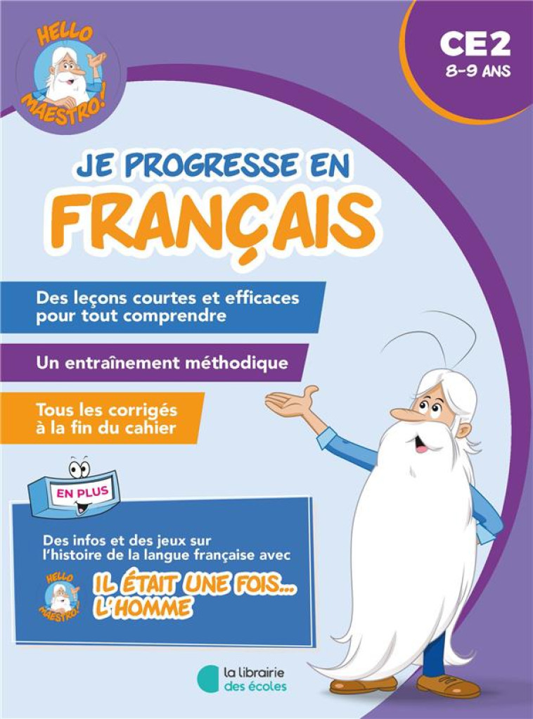 HELLO MAESTRO - JE PROGRESSE EN FRANCAIS - CE2 8-9 ANS - COLLECTIF - LIB DES ECOLES