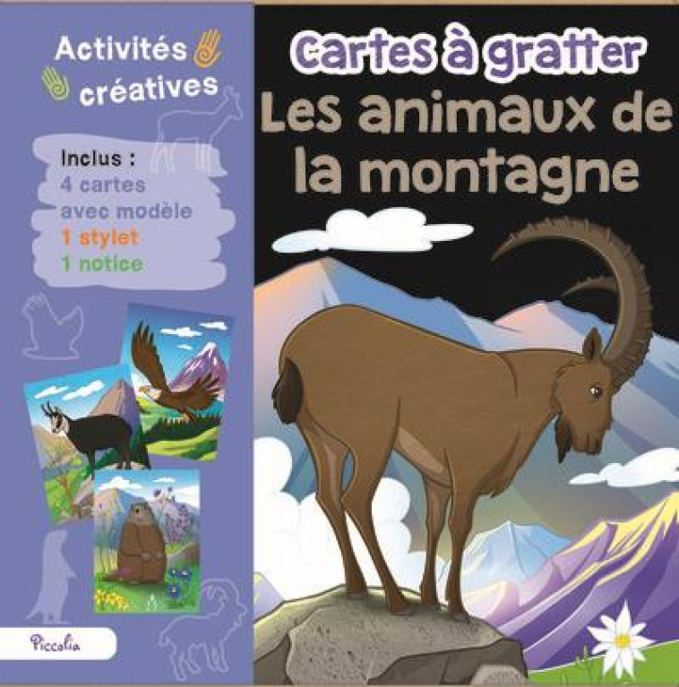 LES ANIMAUX DE LA MONTAGNE CARTES A GRATTER - FARNESI GIORGIA - NC