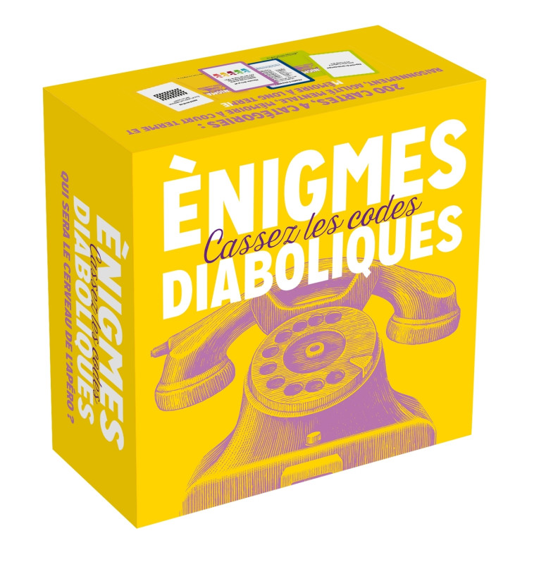 BOITE ENIGMES DIABOLIQUES - CASSEZ LES CODE S - XXX - HACHETTE PRAT