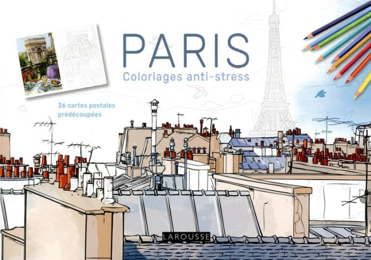 PARIS CARNET COLORIAGES CARTES POSTALES - XXX - NC