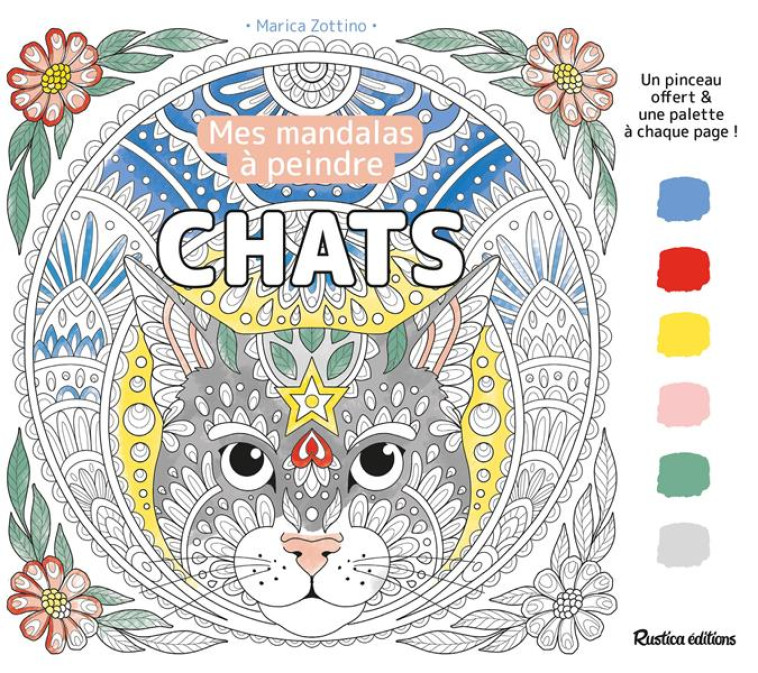 MANDALAS A PEINDRE : CHATS - XXX - NC